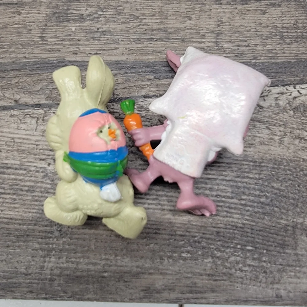 vtg rare 1980 W. Berrie Bunny Rabbits Lot of 5 Figures 3